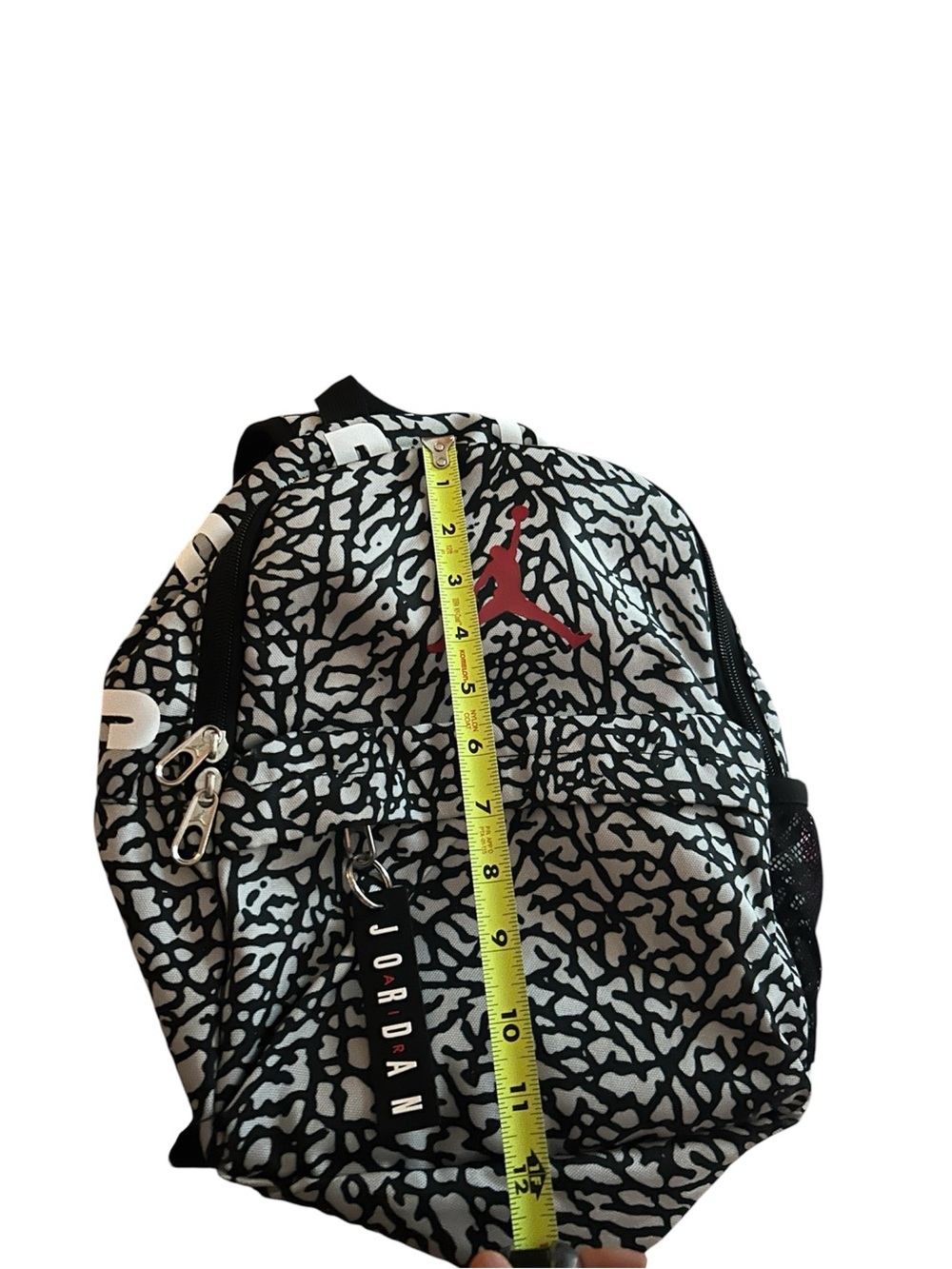 Jordan Mini Backpack in Black & White with Red Jumpman